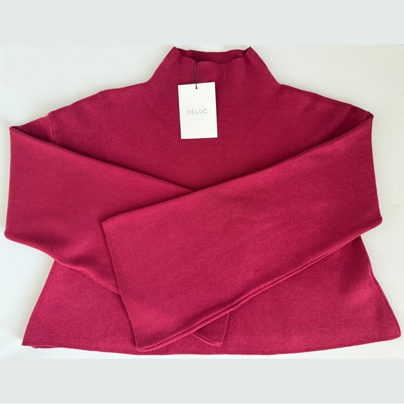 Women’s Deluc Chuck Turtleneck Sweater- Size Small in Red-NWT - Picture 9 of 9